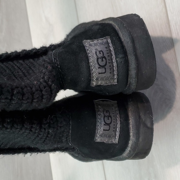 Ugg Australia Women 5819 Comfort Tall Sweater Cardi Knit boots shoes sz 9 - Picture 5 of 10